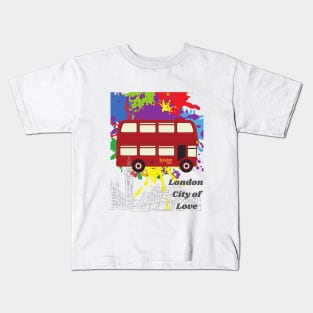 LONDON CITY OF LOVE Kids T-Shirt